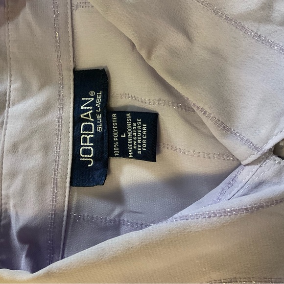 Jordan Blue Label Sheer Lavender Button-Up Blouse Long Sleeve - Picture 2 of 11